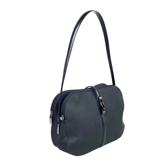 MCM Shoulder Bag Black NYLON Authentic